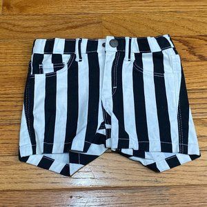 H&M ❤️ Kid's Black & White Belt Looped Short Size - 3-4Y (PRE-LOVED)